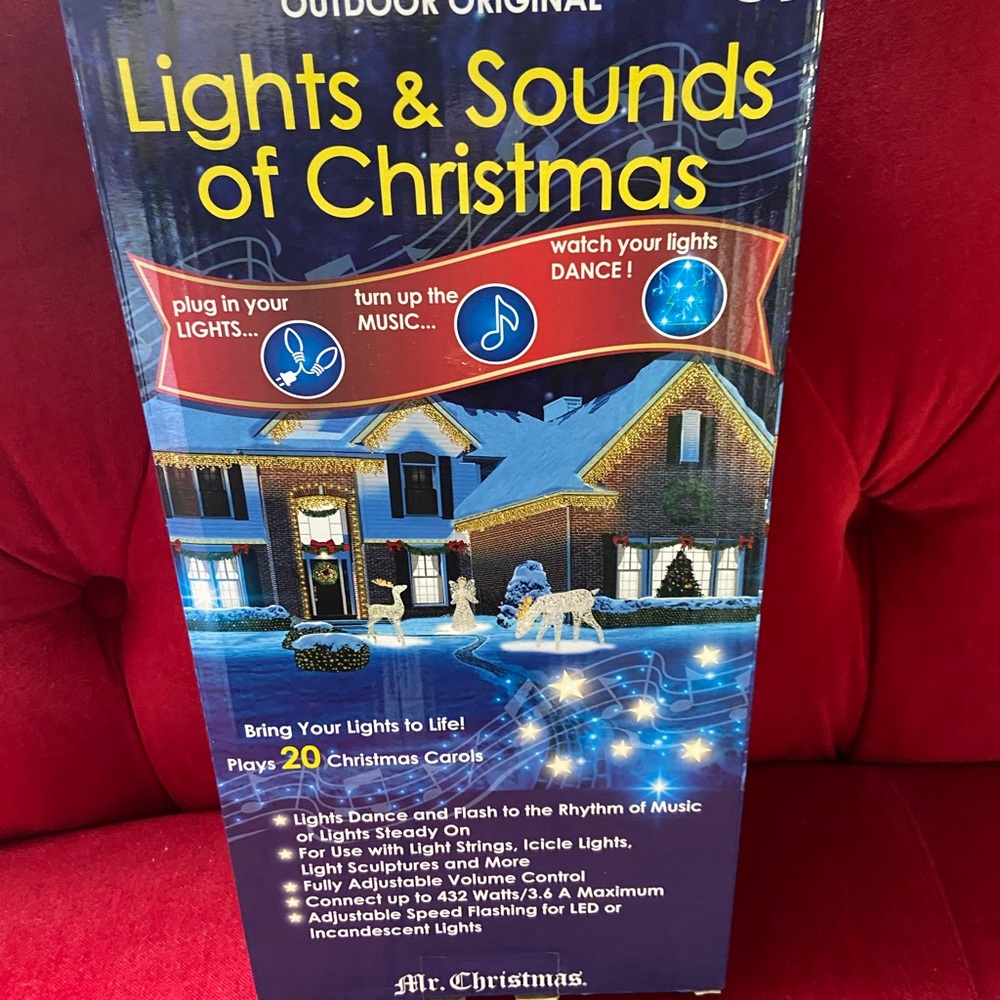 Lights & Sounds of Christmas - Blue Outdoor Holiday Light Display